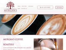 Tablet Screenshot of morganscoffee.com